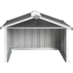vidaXL Skjul för robotgräsklippare 92x97x63 cm galvaniserat stål