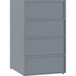 Skjul för sopkärl för 2 platser - Förvaring i stål | Färg: Grå | Storlek: 138x79x117 cm