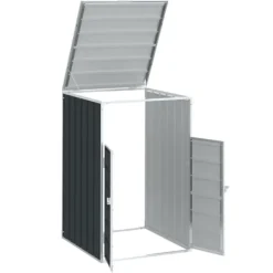 Discount Skjul för sopkärl i stål - Hållbar och elegant lösning för trädgården | Färg: Antracit | Storlek: 72x81x115 cm Skjul, Garage & Carports