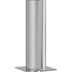 Clearance Skorstenhuvud Förlängning Silver 26 x 26 x 50 cm Rostfritt stål Tillbehör Till Vedeldade Kaminer & Öppna Spisar