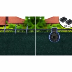 Discount Skuggnät 1,5x50m 110 g/m2 + 50 klämmor gröna Markduk & Fiberduk