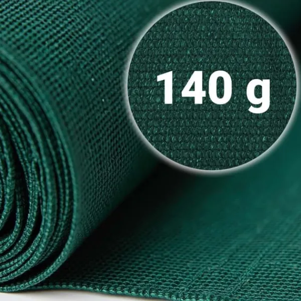 Skuggnät 1,5x50m 140g/m2 + 50 klämmor gröna