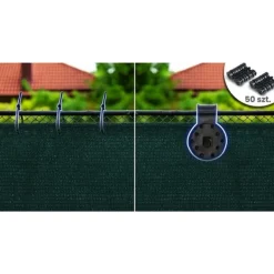 Skuggnät 1,5x25m 140g/m2 + 50 klämmor gröna Markduk & Fiberduk