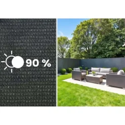 Online Skuggnät 1,5x25m 140g/m2 + 50 klämmor grå Markduk & Fiberduk