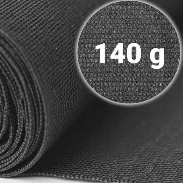 Online Skuggnät 1,5x25m 140g/m2 + 50 klämmor grå Markduk & Fiberduk