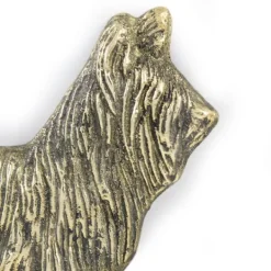 Sale Skye Terrier - dörrskylt med en hund, välkomstplakett i mässing, unik skylt med inskriptionen Welcome by Art-Dog Adresskyltar & Husnummer
