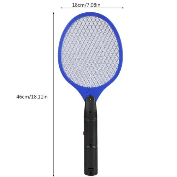 Discount Sladdlös Batteridriven Elektrisk Flugmygg Smälla Bug Zapper Racket Insektdödare Blå Flugsmällor