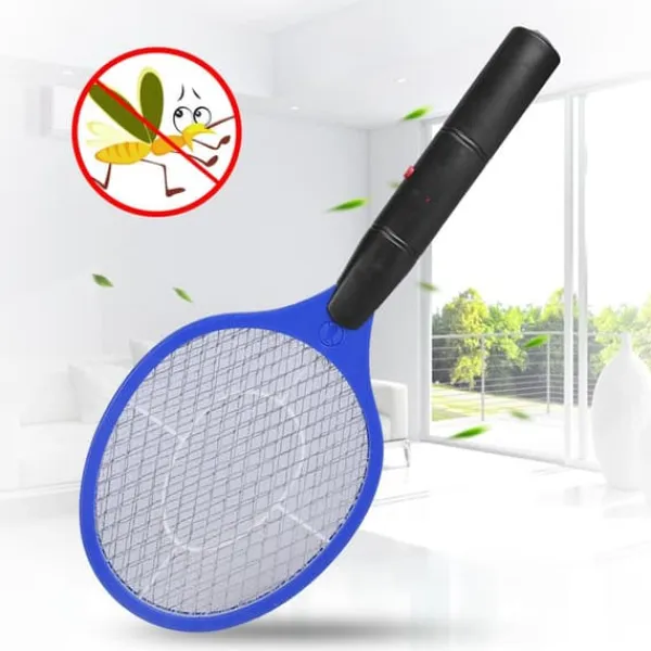 Discount Sladdlös Batteridriven Elektrisk Flugmygg Smälla Bug Zapper Racket Insektdödare Blå Flugsmällor