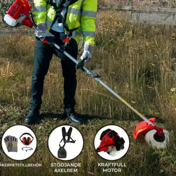 Online Sladdlöst Multiverktyg 5 i 1 för Trädgård Häcksax Häcktrimmer med Lång Räckvidd Grästrimmer Trimmer Röjsåg Motorsåg Bensin GRATIS Säkerhetsutrustning | CDON Trädgårdsmaskiner