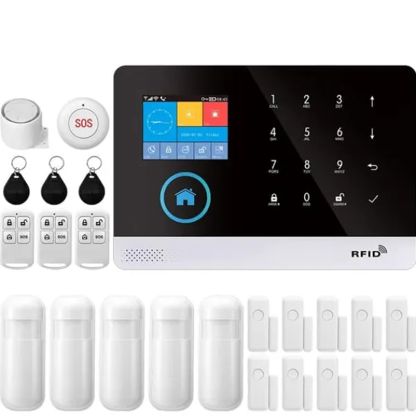 Outlet Smart Alarm System, Flera Kanaler för Larm, Enkel Installation,EU-kontakt, F Hemlarmsystem