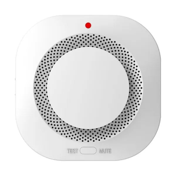 Smart brandvarnare med Wi-Fi och appnotiser i realtid – Utbytbart batteri, Fjärrövervakning för ökad säkerhet i hemmet Rök- & Koloxiddetektorer