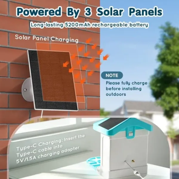 Smart fågelmatare med AI-kamera, identifierar fågelarter, solenergi, automatisk matning, hållbarhet, fågelskådning
