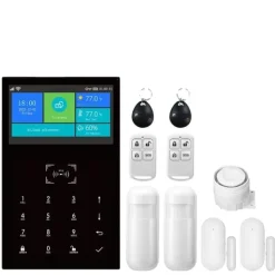 Clearance Smart Hem Larm System, App Kontroll, 99 Zons Stöd,EU-plugg, 4G-B Hemlarmsystem