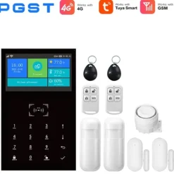 Clearance Smart Hem Larm System, App Kontroll, 99 Zons Stöd,EU-plugg, 4G-B Hemlarmsystem