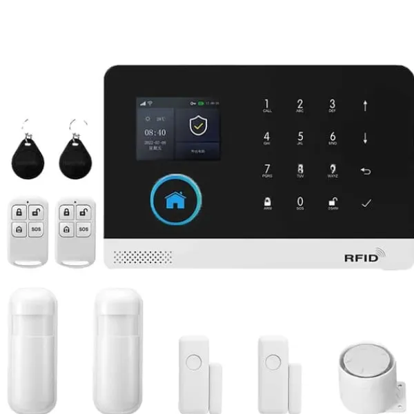 Smart Hem Larm System, Trådlös Anslutning, Kompatibel med Smart Life,B-2G, EU-kontakt