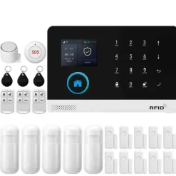 Hot Smart Hem Larm System, Trådlös Kontroll, Fler-Sensor Stöd,4G-F-EU Hemlarmsystem