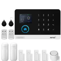 Best Smart Hem Larm System, Trådlös Kontroll, Fler-Sensor Stöd,4G-C-EU Hemlarmsystem
