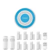 Smart Hem Larm System, Trådlös Anslutning, App-Styrd,WiFi Larm Kit H, EU Kontakt