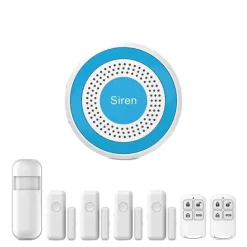 Smart Hem Larm System, Trådlös Anslutning, App-Styrd,EU Kontakt, WiFi Larm Kit G Hemlarmsystem