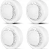 Outlet Smart Zigbee rökdetektor - MOES - Brandsäkert material - Smartphone-notifikationer - Ljudlarm Rök- & Koloxiddetektorer