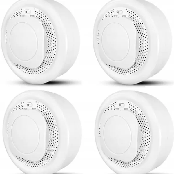 Outlet Smart Zigbee rökdetektor - MOES - Brandsäkert material - Smartphone-notifikationer - Ljudlarm Rök- & Koloxiddetektorer