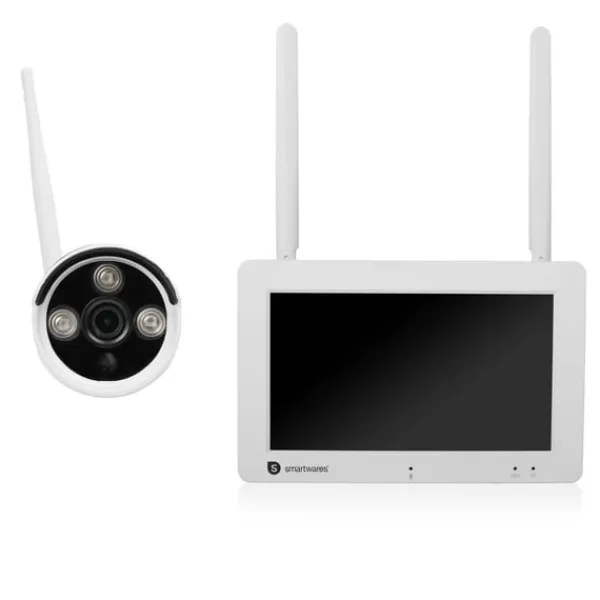 Smartwares Trådlös övervakningskamera 1080p 7" skärm + app