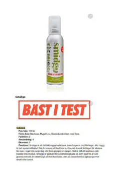Hot SMIDGE PUMPSPRAY 75 ML, Smidge myggmedel Insektsmedel & Djuravvisande Medel