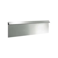 vidaXL Snigelavvisande stängsel i galvaniserat stål - - Silverfärgad - 100x3,5x25 cm - Hållbar - Utomhus - Montering krävs