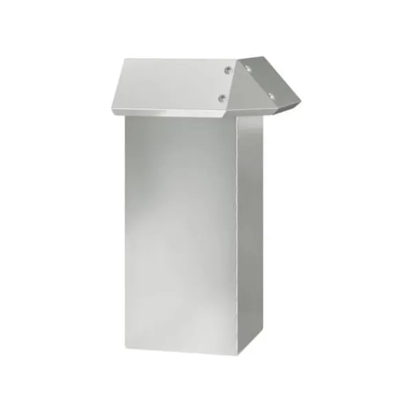 vidaXL Snigel-skydd i galvaniserat stål - - Silverfärgad - 13,5 x 13,5 x 25 cm - Hållbar - Utomhusbruk