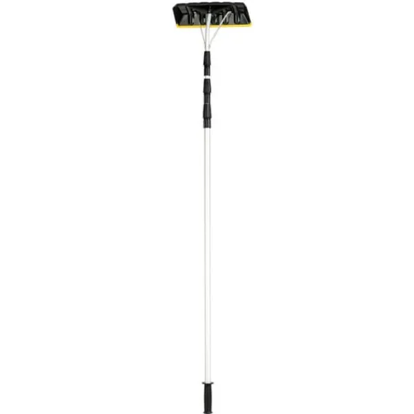 Snöraka för tak, 21 fot teleskopisk, 16x6, svart gul