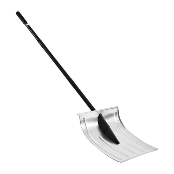 Outlet Snöskyffel - Snöskovel 40 cm - Aluminiumlegering - Halkfritt Grepp - Lätt - Avtagbart Skaft - Stor Kapacitet - För Uppfart Snöborttagning