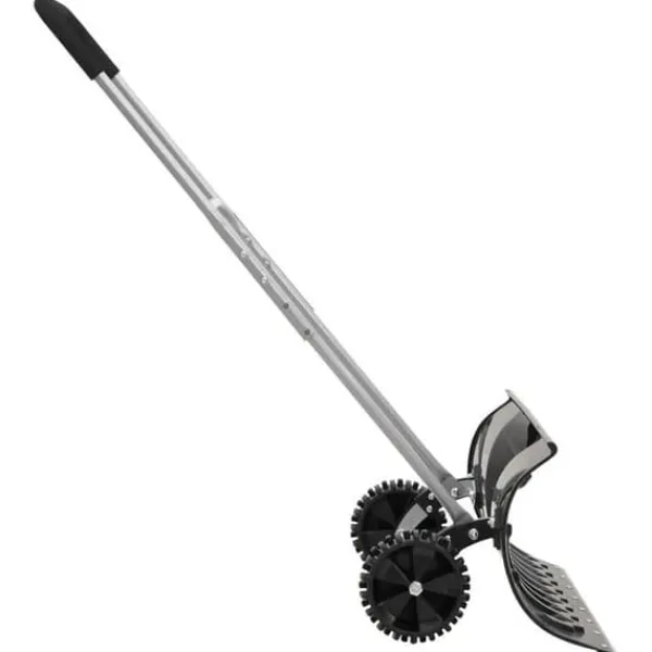 vidaXL Snöskyffel - - Stålblad - Utdragbart handtag - Dimensioner 66x33 cm - Antiglids hjul