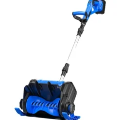 Outlet Snöskyffel, Borstlös Motor, Fällbar Design,Med 2 batterier, Elektrisk Snöborttagning