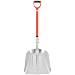 Snöskyffel för uppfart - Snöplogskyffel - 35 cm Bredd - Aluminiumlegering - D-format Handtag - Lättvikt - Stor Kapacitet