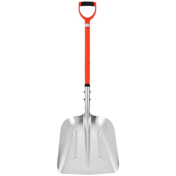 Snöskyffel för uppfart - Snöplogskyffel - 35 cm Bredd - Aluminiumlegering - D-format Handtag - Lättvikt - Stor Kapacitet