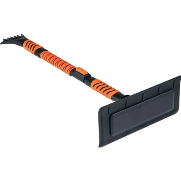 New Snöskyffel och isskrapa, 31x15x84-104 cm, orange Snöborttagning