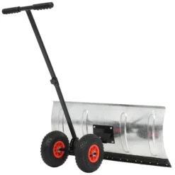 Clearance Snöskyfflar - Living Manuell snöplog med hjul 100x44 cm Snöborttagning