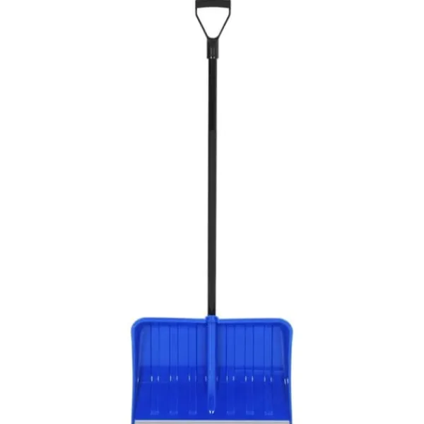 Snöspade med aluminiumkant - Praktisk snöskyffel | Färg: Blå | Storlek: 147 cm