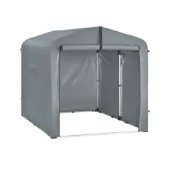 Sale SoBuy Cykeltält | Utetält för cykel & verktyg – Vattentätt förvaringsskjul | Grå 159x219x165cm KLS11-L-DG Skjul, Garage & Carports