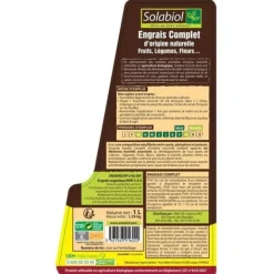 Best SOLABIOL - Komplett flytande gödselmedel - Chockpris - 1 L burk - UAB Gödningsmedel
