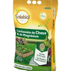 SOLABIOL Kalcium- och magnesiumkarbonat - 10kg - Granulat - Korrigerar jordens surhet - Progressiv och hållbar effekt