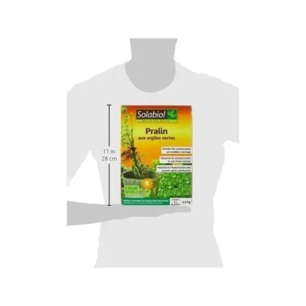 Best Solabiol SOPRAL3 Pralin med grön lera - Upp till 3 l - 2,4 kg Jord & Sand