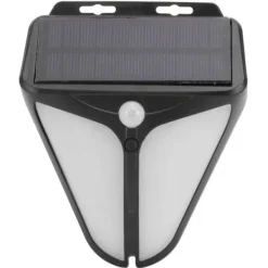 Solar Alarm Lampa Vattentät Människokropp Induktionsljus för Utomhusgård Gårdslager Staket