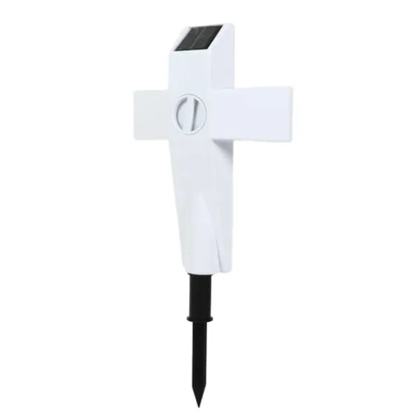 Discount Solar LED Cross Lights for Graveside Memorial - Garden Grave Marker Decor Trädgårdsprydnader
