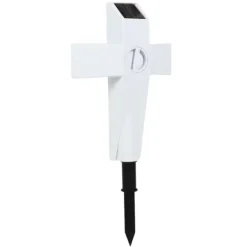 Discount Solar LED Cross Lights for Graveside Memorial - Garden Grave Marker Decor Trädgårdsprydnader