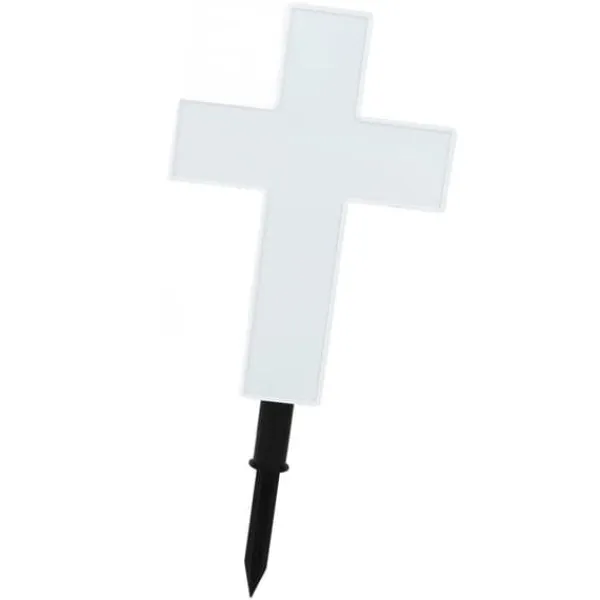 Discount Solar LED Cross Lights for Graveside Memorial - Garden Grave Marker Decor Trädgårdsprydnader