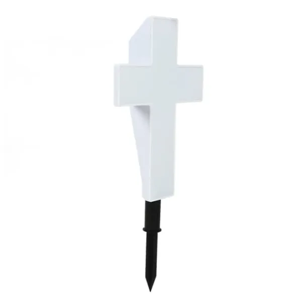 Discount Solar LED Cross Lights for Graveside Memorial - Garden Grave Marker Decor Trädgårdsprydnader