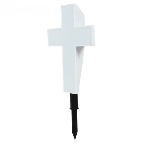 Discount Solar LED Cross Lights for Graveside Memorial - Garden Grave Marker Decor Trädgårdsprydnader