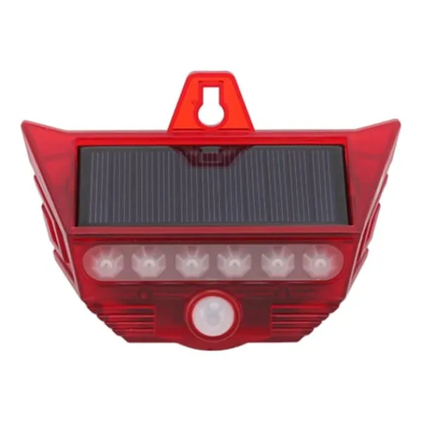 Best Solar Motion Sensor Larm Siren med fjärrkontroll för Home Yard Outdoor Säkerhetslampor