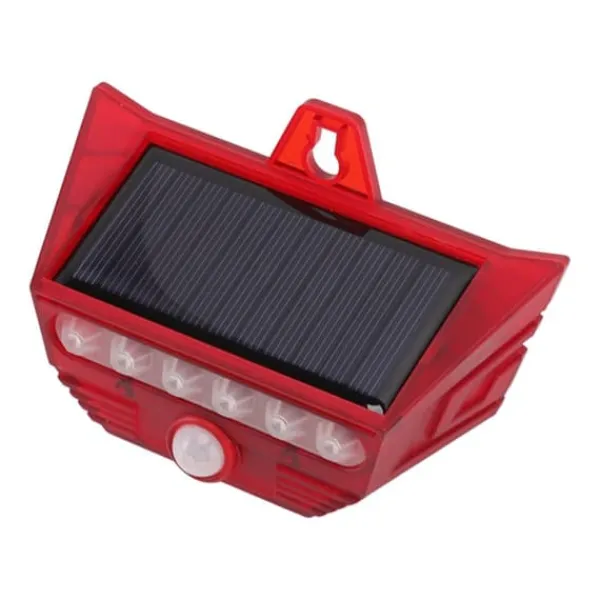 Best Solar Motion Sensor Larm Siren med fjärrkontroll för Home Yard Outdoor Säkerhetslampor
